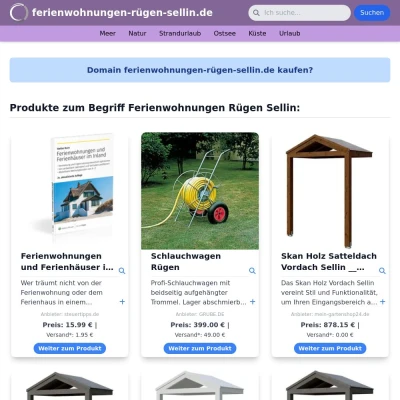 Screenshot ferienwohnungen-rügen-sellin.de