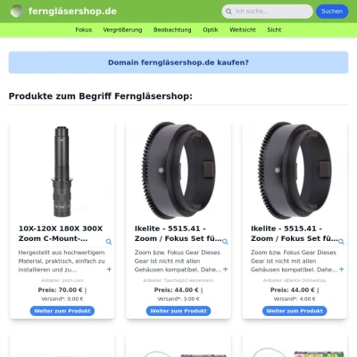 Screenshot ferngläsershop.de