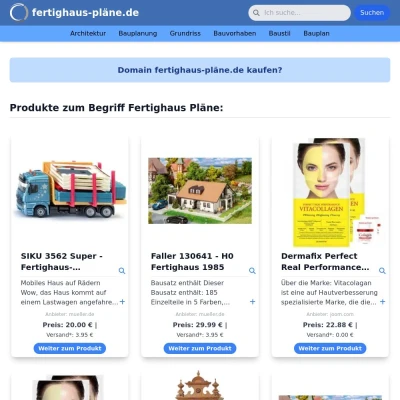 Screenshot fertighaus-pläne.de