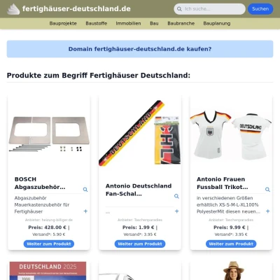 Screenshot fertighäuser-deutschland.de