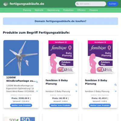 Screenshot fertigungsabläufe.de