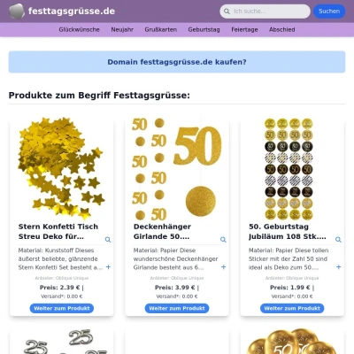 Screenshot festtagsgrüsse.de
