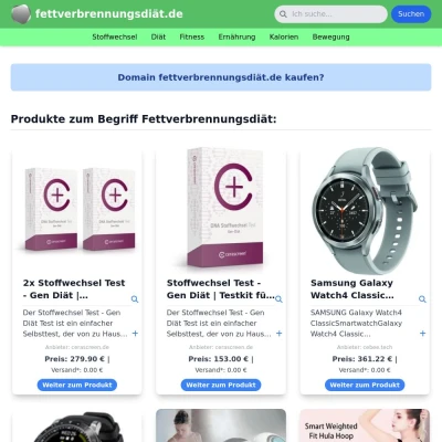 Screenshot fettverbrennungsdiät.de