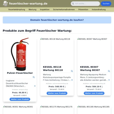 Screenshot feuerlöscher-wartung.de