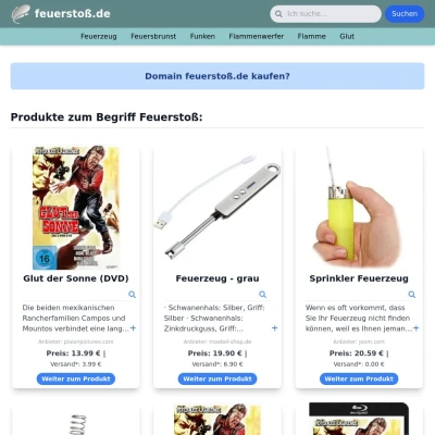 Screenshot feuerstoß.de