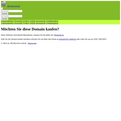 Screenshot fühl-dich-frei.de