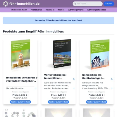 Screenshot föhr-immobilien.de