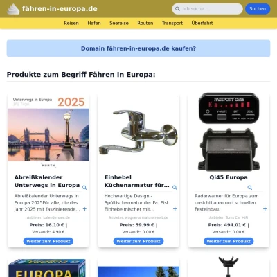 Screenshot fähren-in-europa.de