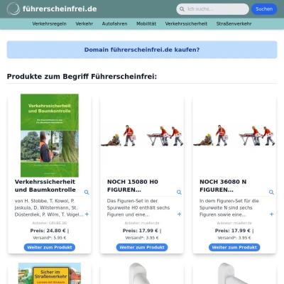 Screenshot führerscheinfrei.de