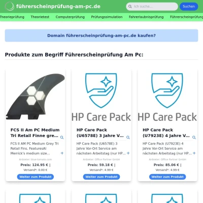 Screenshot führerscheinprüfung-am-pc.de