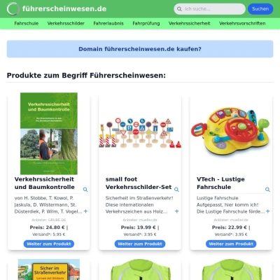Screenshot führerscheinwesen.de