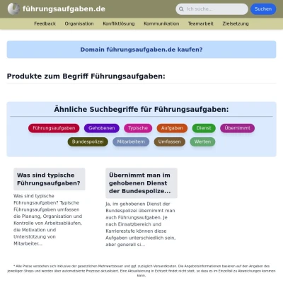 Screenshot führungsaufgaben.de