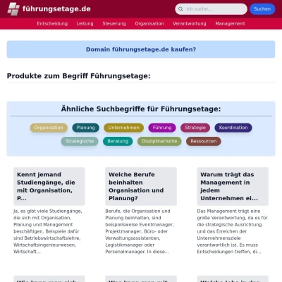 Screenshot führungsetage.de