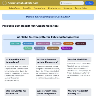 Screenshot führungsfähigkeiten.de