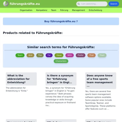 Screenshot führungskräfte.eu