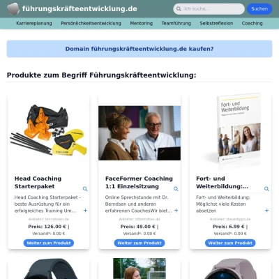 Screenshot führungskräfteentwicklung.de