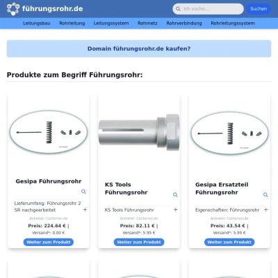 Screenshot führungsrohr.de