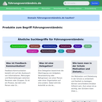 Screenshot führungsverständnis.de