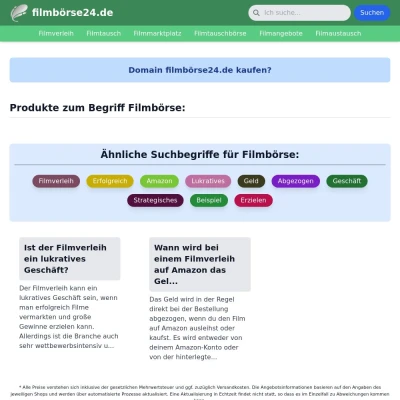 Screenshot filmbörse24.de