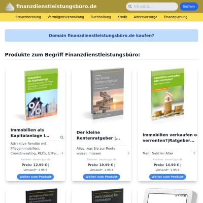 Screenshot finanzdienstleistungsbüro.de