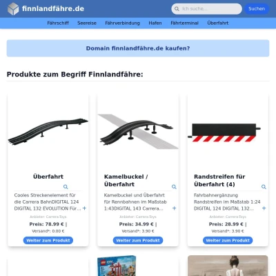 Screenshot finnlandfähre.de