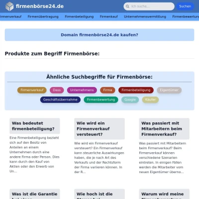 Screenshot firmenbörse24.de