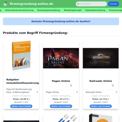 Screenshot firmengründung-online.de