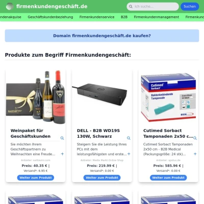 Screenshot firmenkundengeschäft.de