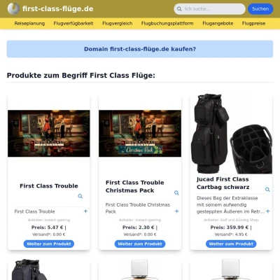 Screenshot first-class-flüge.de