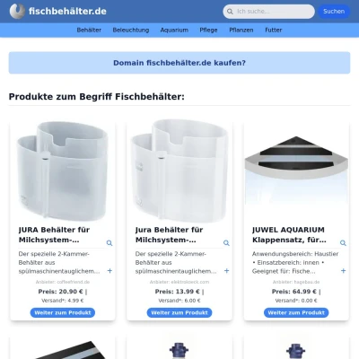 Screenshot fischbehälter.de