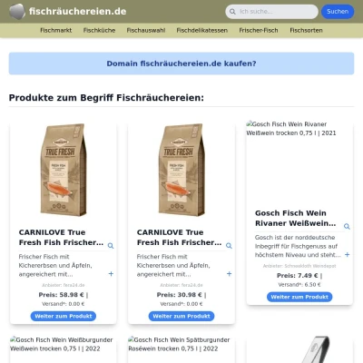 Screenshot fischräuchereien.de