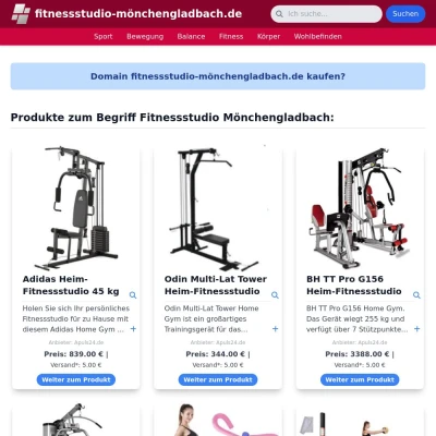 Screenshot fitnessstudio-mönchengladbach.de