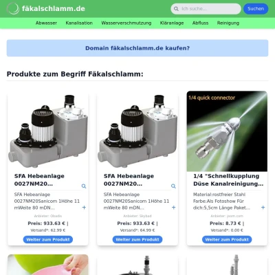 Screenshot fäkalschlamm.de