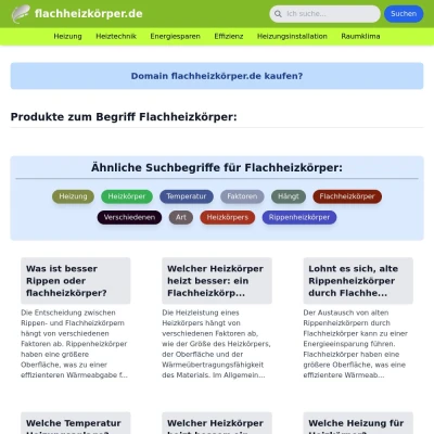 Screenshot flachheizkörper.de