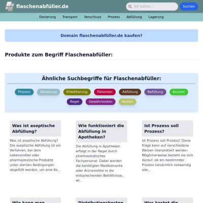 Screenshot flaschenabfüller.de