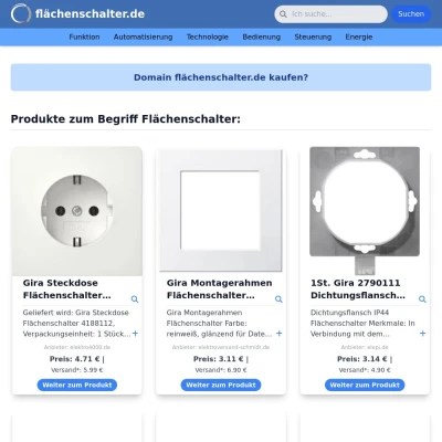 Screenshot flächenschalter.de