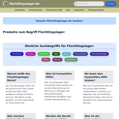 Screenshot flüchtlingslager.de