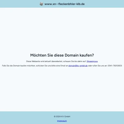 Screenshot fleckenbühler.de