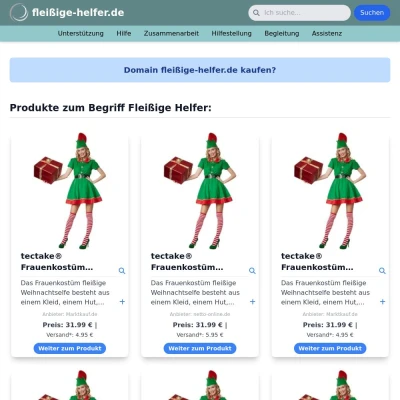 Screenshot fleißige-helfer.de
