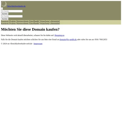 Screenshot fleischfachverkäufer.de