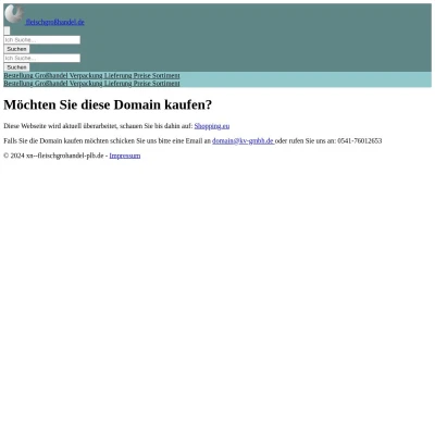 Screenshot fleischgroßhandel.de