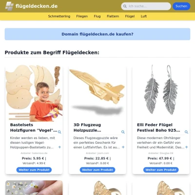 Screenshot flügeldecken.de