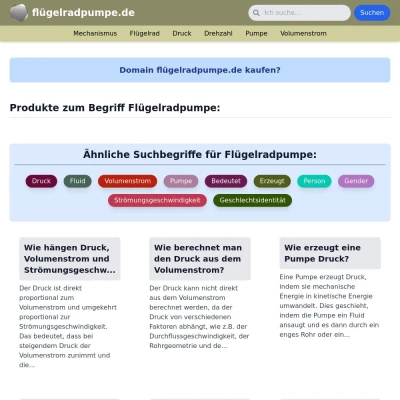 Screenshot flügelradpumpe.de