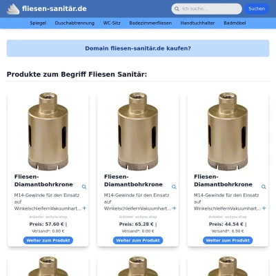Screenshot fliesen-sanitär.de