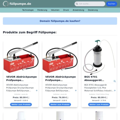 Screenshot füllpumpe.de