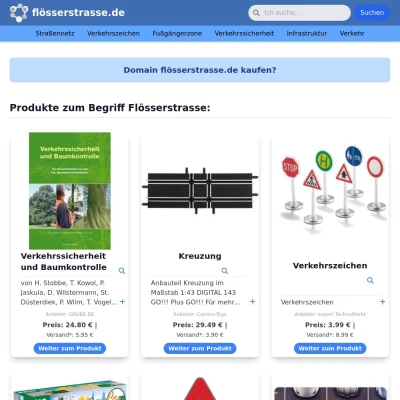 Screenshot flösserstrasse.de