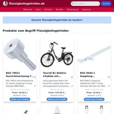 Screenshot flüssigkeitsgetriebe.de