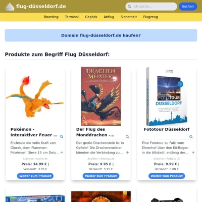 Screenshot flug-düsseldorf.de