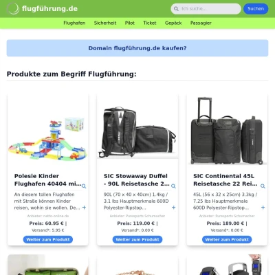 Screenshot flugführung.de