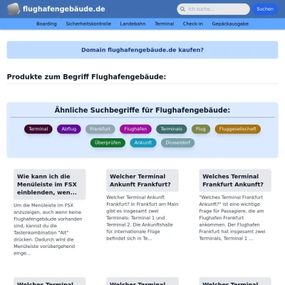 Screenshot flughafengebäude.de